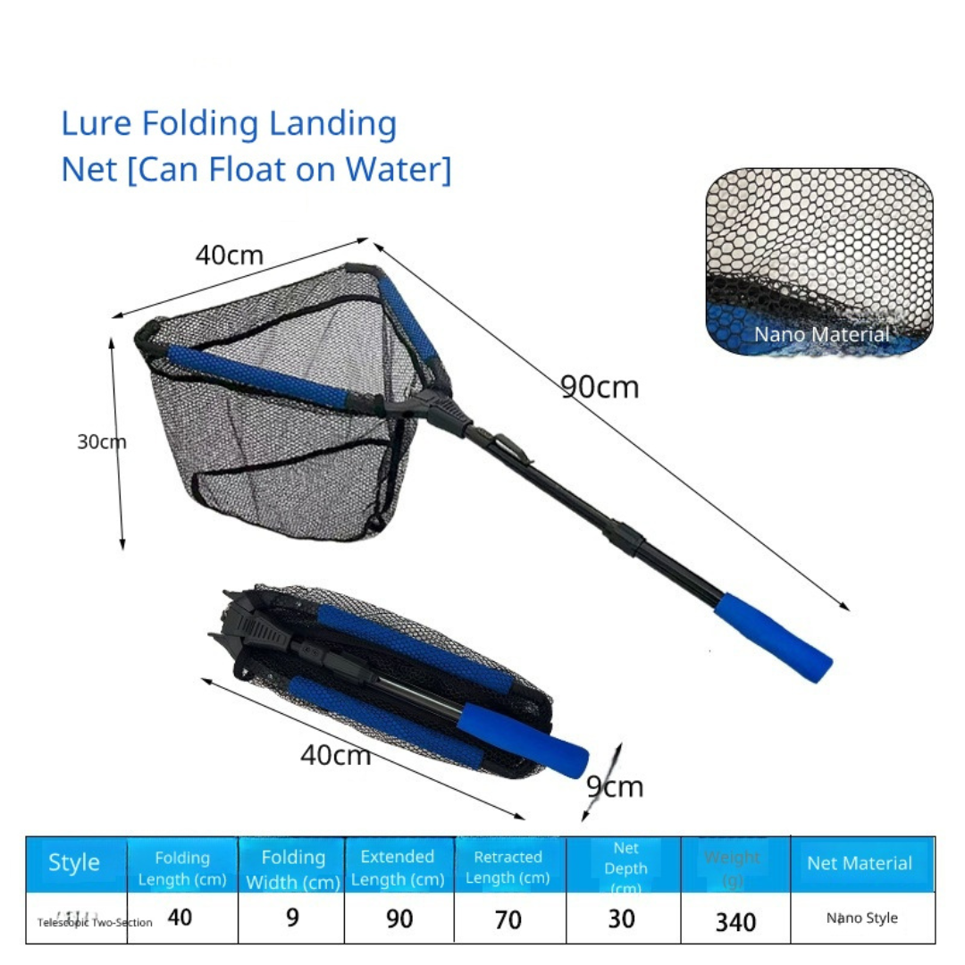 ตาข่ายจับปลาลอยน้ำแบบสองส่วน