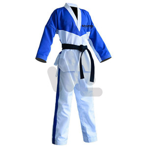 Uniforme de Taekwondo de Alta Calidad con Logotipo Personalizado, 100% Algodón, Cómodo, Precio de Fábrica, Ropa de Artes Marciales - Product Image 1