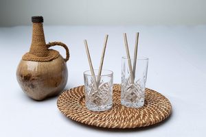 Pailles à boire en bambou jetables écologiques, approvisionnement en vrac, sans BPA, biodégradables, longueur de 200 mm, sans plastique, pour hôtels et fêtes - Product Image 3