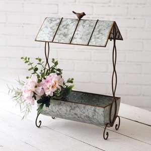 Elegante Casa de pájaros de metal decorativa de estilo vintage, ideal para el hogar, áreas al aire libre - Product Image 6