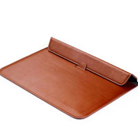 Housse en cuir PU de 13 pouces avec support pour ordinateur portable, sacoche pour ordinateur portable avec support pour ordinateur portable