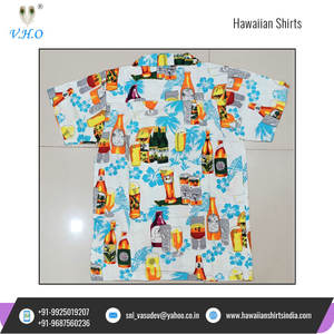 Chemises hawaïennes en coton durable, nouveau Style, bouteilles de bière imprimées, chemises hawaïennes/chemises hawaïennes pour adultes et adolescents - Product Image 5