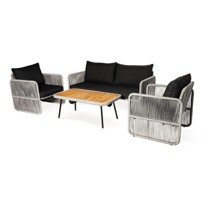 Juego de Sofás Modernos, Elegantes y Duraderos de Madera Sólida Ecológica para Sala de Estar, Hoteles, Villas, Jardín, Parque, Muebles de Exterior Cómodos - Product Image 2