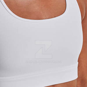 Soutien-gorge de sport pour femmes tendance, design élégant, ajustement confortable, tissu respirant, écologique, séchage rapide, coussinets amovibles - Product Image 3