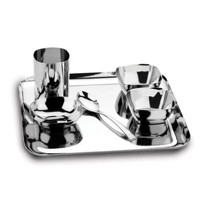 Juego de cena de acero real Juego de cena de acero inoxidable ecológico personalizable a precios competitivos - Product Image 1