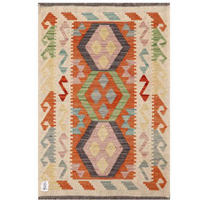 พรมอิมาโกะ ไมมานา อัฟกานิสถาน คิลิม ขนาด 118 x 79 ซม. - Product Image 1