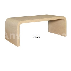 Table d'appoint ronde à 2 niveaux en bois de manguier massif brun pour salon et salle à manger à la maison - Product Image 2