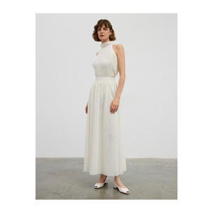 Jupe longue en tulle à pois doux - Product Image 4