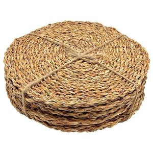 Napperons en jacinthe d'eau écologiques pour table à manger rustique et décoration de table de mariage bohème - Product Image 4