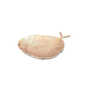 ชามอะลูมิเนียมสไตล์เรียบง่าย ตกแต่งด้วยทองเหลืองและสีดำ รูปทรงใบไม้ สำหรับตกแต่งโต๊ะอาหารอย่างมีสไตล์ - Product Image 2