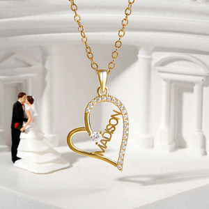 Collier personnalisé Jeulia Memory of Love en argent sterling avec accents de zircon, de diamants et de perles - Product Image 6