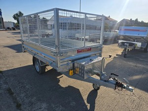 2024 tout nouveau 8x5 électrique basculant remorque AL-KO essieu 1300kg capacité acier plancher boîte de rangement Cargo utilitaire remorque électrique - Product Image 4