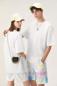 Directo de fábrica Color sólido 100% algodón camiseta de mujer con logotipo bordado al por mayor y personalizado camiseta para hombres - Product Image 4