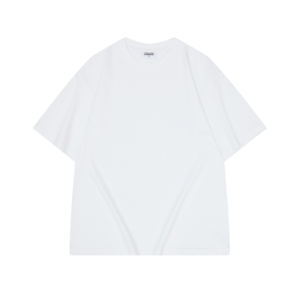 Camiseta de verano 280gsm de hilo doble de algodón pesado de gran tamaño camisetas en blanco con estampado de <span class=keywords><strong>pudd</strong></span> personalizado con camisetas de 18 colores - Product Image 2