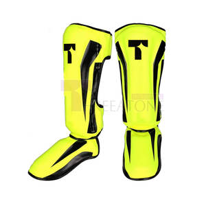 ปลอกรัดป้องกันหน้าแข้งสำหรับฝึกต่อสู้เพื่อบรรเทาอาการปวดหนังระบายอากาศได้ดีป้องกันมืออาชีพ - Product Image 2