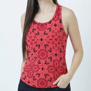 Débardeurs de haute qualité pour femmes Débardeur à col carré plissé Débardeur sans manches Débardeurs d'été pour femmes - Product Image 1