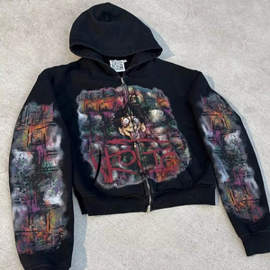 OEM Customizable <b>100</b>% High Quality Men's Classic Pullover Hoodie Fleece (Cotton-<b>Polyester</b> Blend) 280 to 300 gsm - Product Image 4