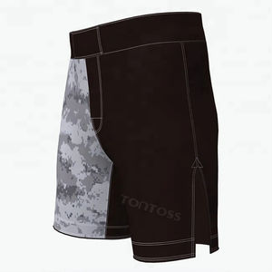 Pantalones cortos de MMA totalmente personalizados, equipo de lucha sublimado con logotipo personalizado, ropa de artes marciales de boxeo al por mayor - Product Image 5