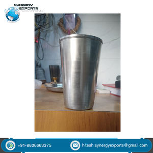 Kitchen and Tabletop Use Stainless Steel SS Water Glass Tumbler From India Origin Exporter at Best Market Price - Product Image 5