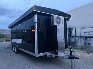 Equipo de cocina completo Remolque de comida móvil de catering para restaurante Comida rápida y aperitivos Material de aluminio duradero de negocios - Product Image 3