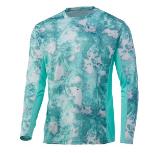 Haute qualité haute polyester Upf50 + crème solaire Uv séchage rapide respirant chemise de pêche Performance à manches longues - Product Image 4