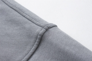 Sweat à capuche de lavage surdimensionné en coton de haute qualité - Product Image 4