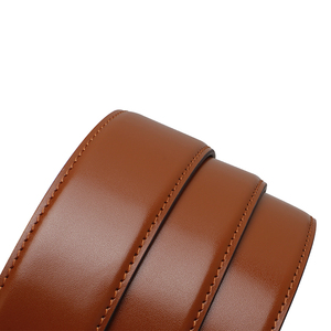 Cinturón de cuero genuino para hombre sin hebilla, cinturón de cuero genuino personalizable para hombre, adecuado para pantalones de negocios informales - Product Image 6