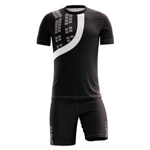 Uniforme de fútbol para hombre, Conjunto de camiseta de fútbol de dos piezas con pantalones cortos, tela de secado rápido para práctica diaria y partidos de equipo - Product Image 5