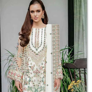 Traje Pakistaní para Mujer con Bordado Georgette, Ideal para Fiestas, Secado Rápido, Todas las Temporadas, Venta al Por Mayor - Product Image 2