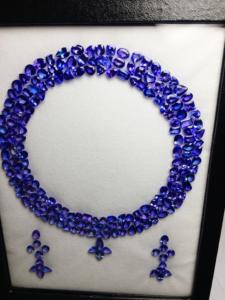 รูปแบบ Tanzanite อุ่นธรรมชาติที่สวยงามสำหรับสร้อยคอและต่างหูพลอยตัดแบบผสม tanzania ORIGIN AAA คุณภาพดีเยี่ยม - Product Image 3