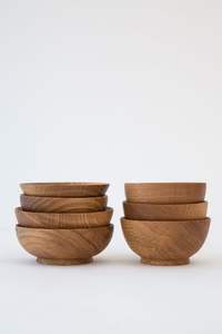 MÉLANGE ARTISANAL Bol à pâte en bois fait à la main pour bougie, fruits ou salades Bol de ferme rustique vintage de haute qualité - Product Image 3