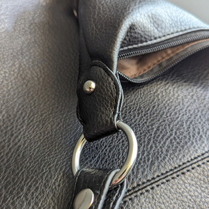 Vente en gros de sac fourre-tout Hobo marron vintage pour femmes en cuir véritable durable avec Closure-LHB-0035 à glissière - Product Image 2