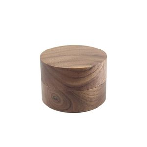 Boîte à bagues recyclable en papier Boîte de rangement de bijoux exquis Haut de gamme en noyer noir Bague en bois massif Boucles d'oreilles Boîte à bijoux en bois de luxe - Product Image 2