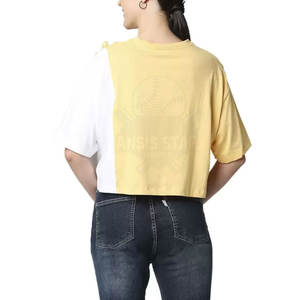 Gran oferta, camiseta de diferentes colores para mujer, camiseta ligera de algodón y poliéster para mujer en Moq bajo - Product Image 4