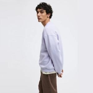 เสื้อสเวตเตอร์คอกลมโอเวอร์ไซส์ สกรีนโลโก้ได้ตามสั่ง ขายส่ง น้ำหนักปานกลาง ผ้าฝ้าย 100% สำหรับฤดูหนาว สวมใส่สบายๆ และสไตล์คนเมือง - Product Image 2