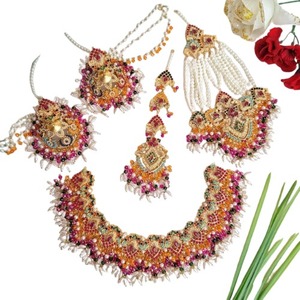 ชุดเครื่องประดับเจ้าสาวรูปหัวใจมุกชุบแพลตตินัม ชวงเหม่ย แฟชั่น สำหรับผู้หญิง งานหมั้น งานแต่งงาน - Product Image 1