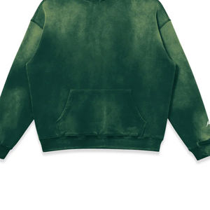 Sudadera con Capucha para Hombre, 550 g/m², Gruesa, Efecto Desteñido por el Sol, 100% Algodón, Invierno, Personalizada con Bolsillo Lateral Teñido Liso, Impresión Digital - Product Image 5