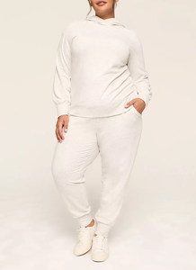 Ensemble de sweat à capuche grande taille en molleton de coton de haute qualité pour femmes ensemble de pantalons de survêtement et de sweat à capuche imprimés lavés à l'acide du Bangladesh - Product Image 2