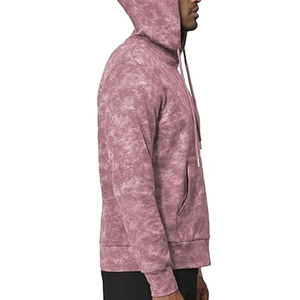 Men's Tie-<b>Dye</b> Pullover Hoodie Colorful <b>Black</b> Smoke Embroidered Hooded Sweatshirt for Winter - Product Image 4