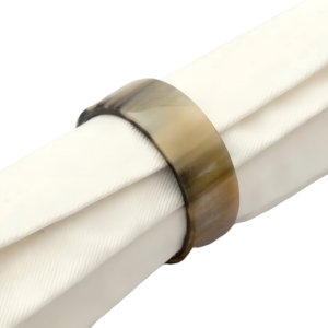 Rond de serviette en corne élégant de la meilleure qualité pour mariage et événement au prix de gros du fabricant et exportateur indien - Product Image 3