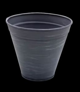 Lot de 3 jardinières rondes en métal de taille moyenne blanc cassé avec pot de fleurs de couleur or pour le salon et la décoration de jardin - Product Image 4