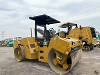 Rouleau compresseur vibrant à double tambour Caterpillar CAT CB564D d'occasion de 12,6 tonnes, certifié CE EPA, pour la construction routière, compresseur d'asphalte tandem à vendre