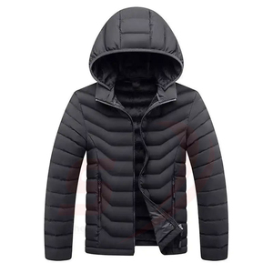 Custom Men's Winter <b>Jackets</b> Casual Windproof <b>Waterproof</b> Puffer <b>Jacket</b> with Hood <b>Warm</b> Outerwear Made in Pakistan OEM Available - Product Image 1