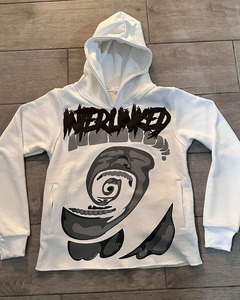 Sudaderas con Capucha de Alta Calidad para Mujer, Sudaderas con Estampado Personalizado, Sudadera con Capucha para Hombre con Bordado y Parches, Sudadera con Capucha para Hombre con Efecto Desgastado - Product Image 2