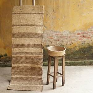 Factory Price Boho Rustic Style Home Decorative Handwoven <b>Seagrass</b> Water Hyacinth Runner <b>Rug</b> for Hallway - Product Image 2