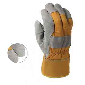 Gants de travail en cuir de haute qualité en gros peau de vache avec tissu doux vente à chaud meilleures caractéristiques nouveaux gants de travail en cuir - Product Image 4
