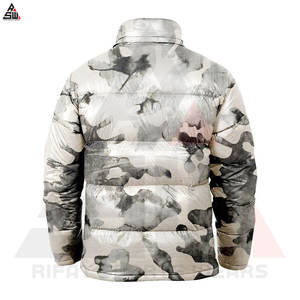 Chaqueta de burbujas de sublimación de lona con logotipo personalizado para hombre, novedad de invierno a prueba de viento - Product Image 4