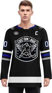 Personalizado cualquier logotipo Nombre Número Tamaño Unisex Reversible Diseño personalizado Sublimado Adultos Ropa de hockey sobre hielo Equipo Hockey Jerseys - Product Image 5