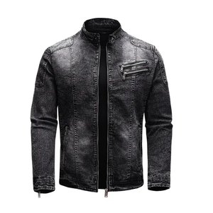 100% Cotton Denim <b>Jackets</b> <b>Men</b> Casual Solid Color Pocket <b>Thin</b> <b>Jacket</b> For <b>Men</b> Style High Quality <b>Men</b> Clothing Denim <b>Jacket</b> - Product Image 3