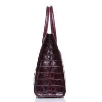 Sac à main pour femme en cuir véritable avec fermeture éclair, deux poignées, style décontracté, grande capacité, couleurs personnalisables
